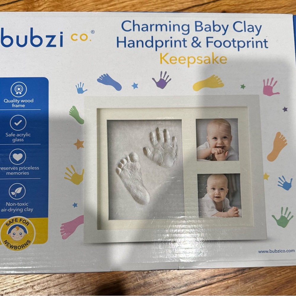 Bubzi Co. Baby Clay Handprint & Footprint Keepsake